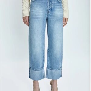 RYDER HIGH RISE CUFFED JEAN - ESSEX Pistola